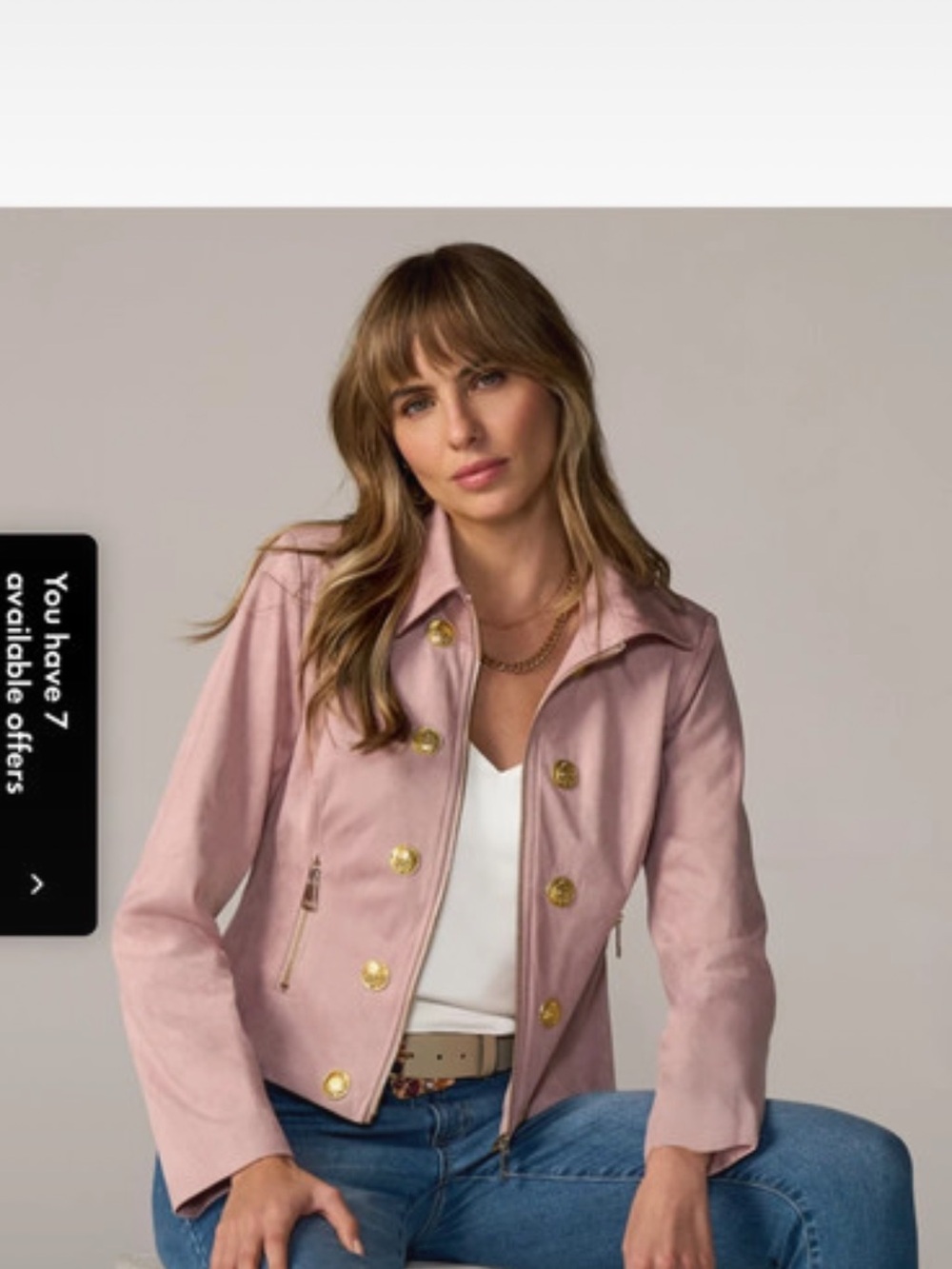 BN Blush Pink Satin-Look Jacket with Zipper